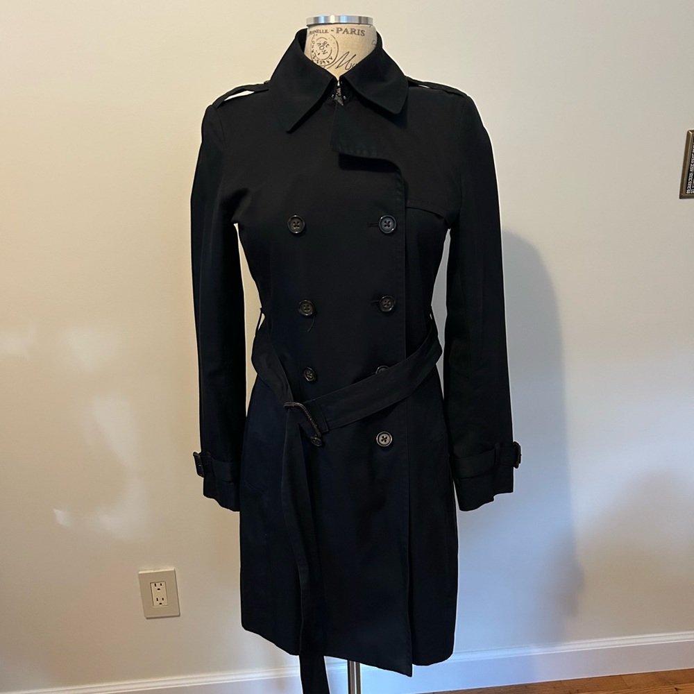 Banana Republic Classic Black Trench Coat